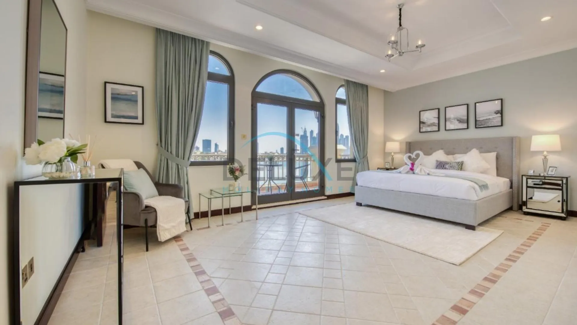 דובאי Prestigious 5Br Villa With Assistant Room And Private Pool In Frond O Palm Jumeirah By Deluxe Holiday Homes איחוד האמירויות הערביות
