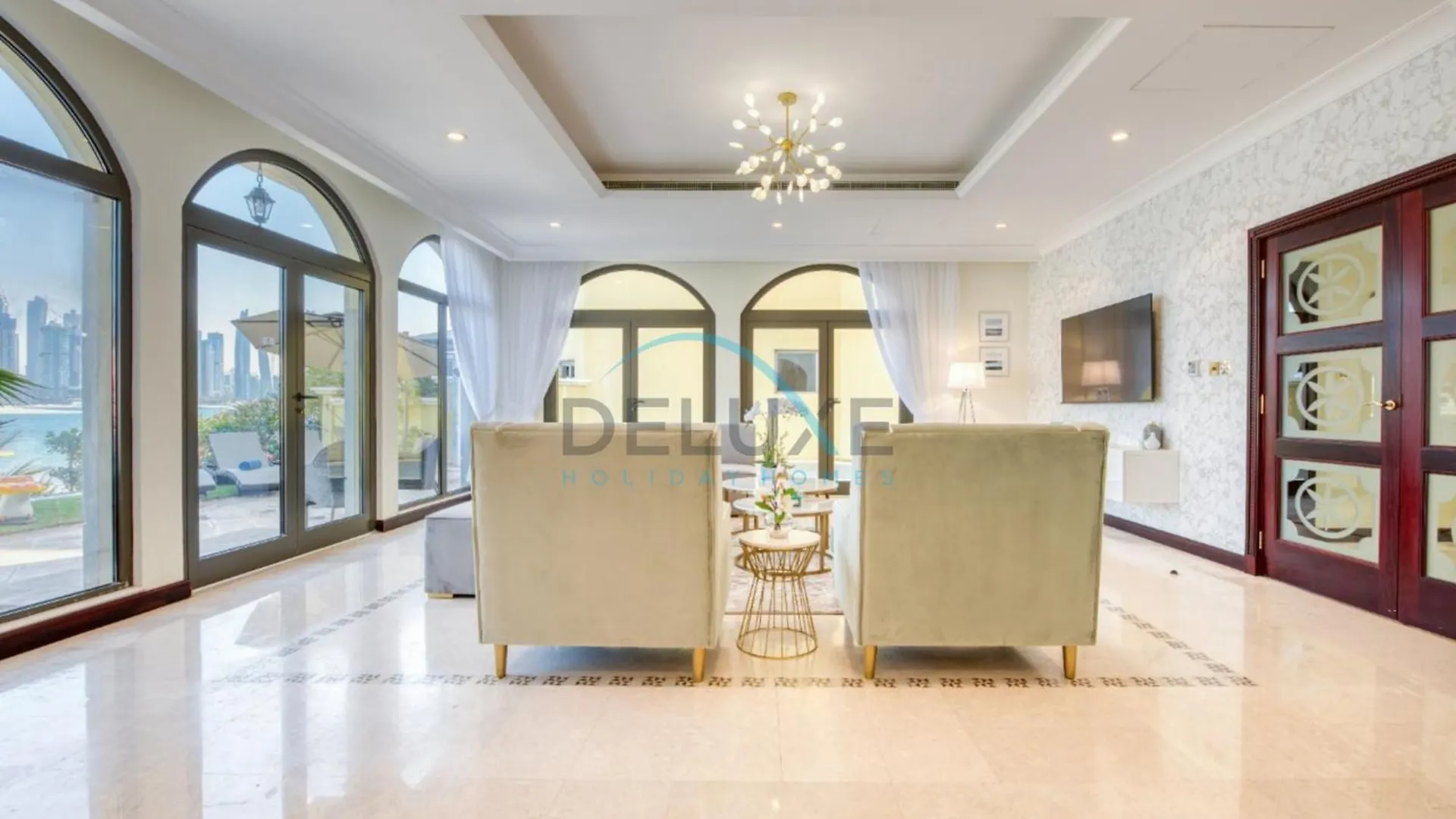 דובאי Prestigious 5Br Villa With Assistant Room And Private Pool In Frond O Palm Jumeirah By Deluxe Holiday Homes